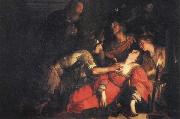 Francesco Rustici The Deathe of Lucretia oil painting on canvas
